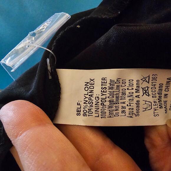 Windsor Heat XS Stone Rhinestone Bodycon Mini Dress Black Sleeveless Party Glam - Picture 14 of 14